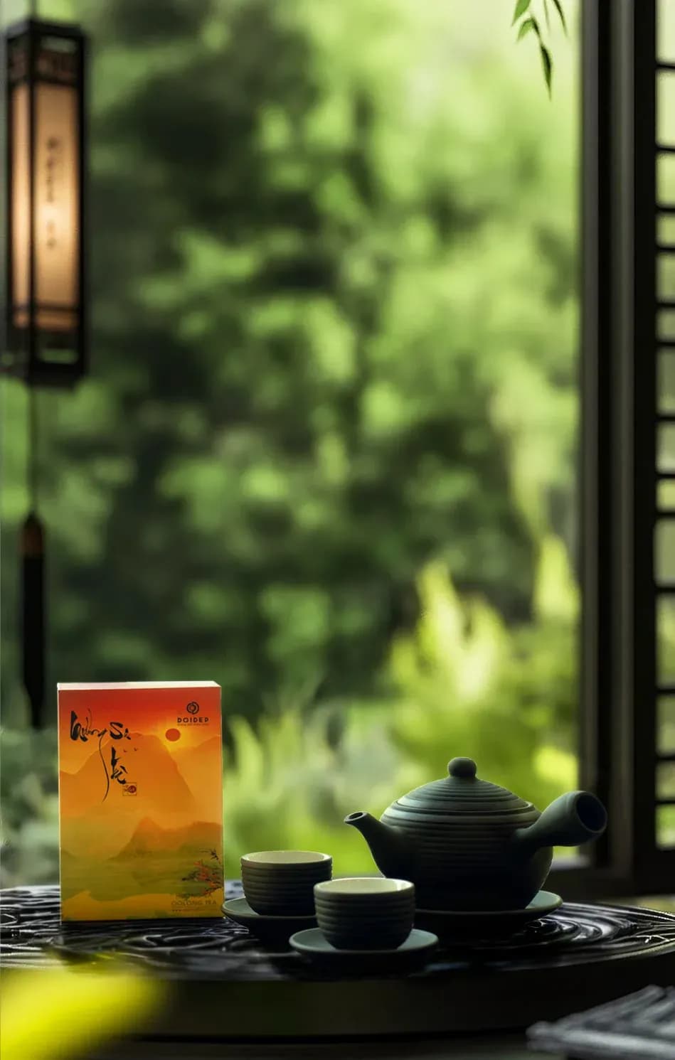 Bộ ấm Bát Tràng vuốt tay ngang