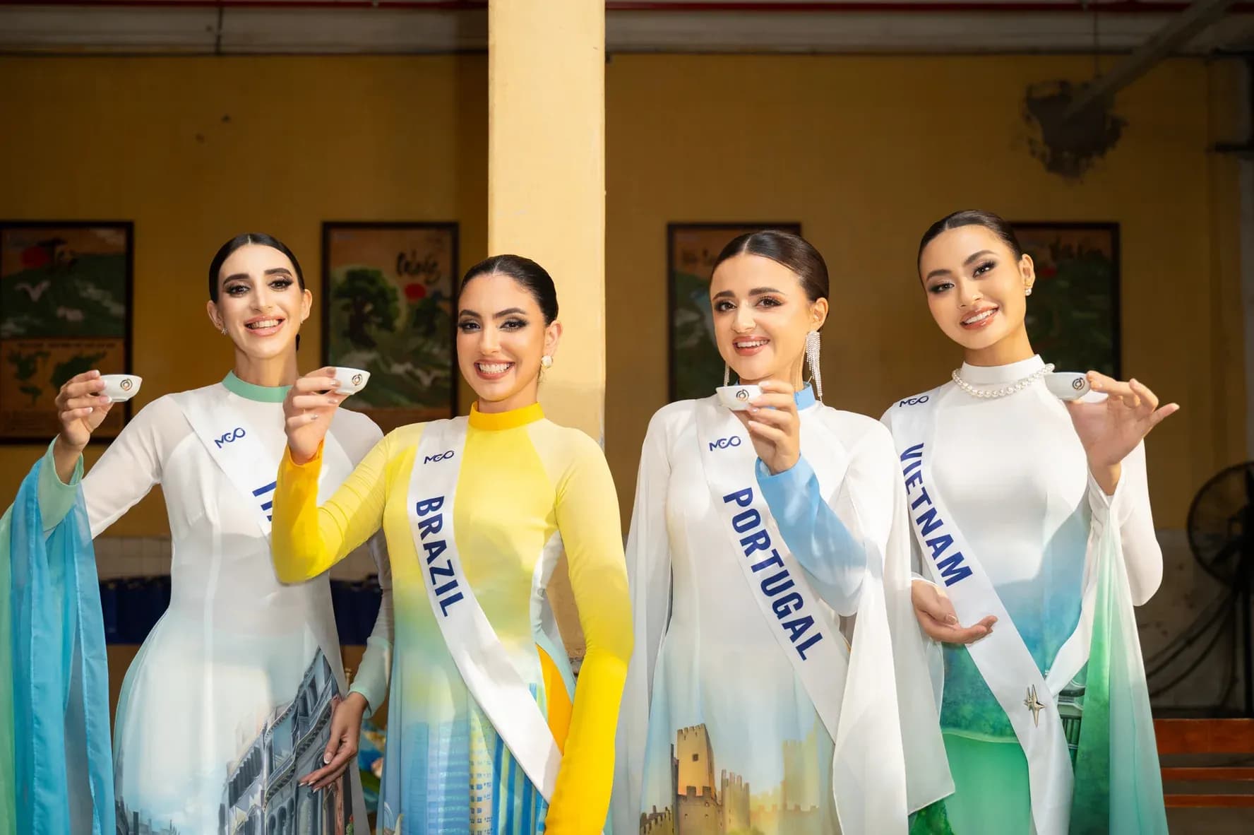 Miss Cosmo 2024 thưởng trà